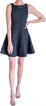 Elodie Nancy Mini Dress In Black