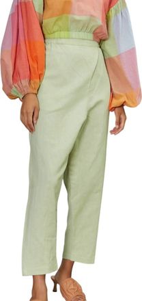 Rujuta Sheth Sunday Straight Leg Pants In Mint
