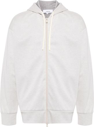 Lardini zip-up hoodie - men - Viscose - XXXL - White