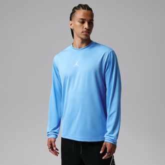Nike Jordan Mens Jordan Sport Essentials Dri-FIT Long-Sleeve Top in Blue | IF0887-412