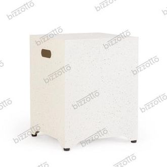BIZZOTTO Hochwertiger Beistelltisch/Gasflaschenbeh&auml;lter Vulcano 41 x 41 x 53.5 cm, Beige