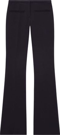 Courr&egrave;ges Heritage bootcut trousers - women - Virgin Wool/Elastane - 38 - Black