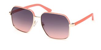 Guess GU00107 74B Womens Sunglasses Gold Size 58