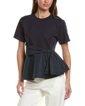 Gracia Crewneck Oversized Bow Top