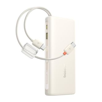 OEM Bater&iacute;a Externa De 20000 Mah Y 100 W Con Pantalla Y Dos Cables Usb-c - Color Beige