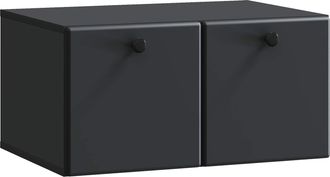 vidaXL Mueble De Tv De Pared 59,5 X 41 X 30 Cm Negro Vidaxl