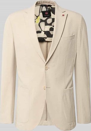 CG - Club of Gents Sakko mit seitlichen Eingrifftaschen Modell Carter in Beige Melange, Gr&ouml;&szlig;e 46