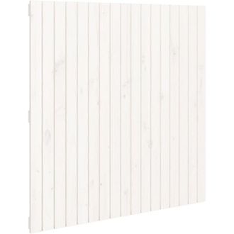 vidaXL vidaXL Testiera da Parete Bianca 108x3x110cm in Legno Massello di Pino