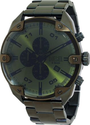 Diesel Spiked Chronograph Quartz Green Dial Mens Watch DZ4670