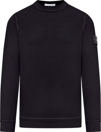 Stone Island CREWNECK SWEATSHIRT WITH COMPASS LOGO - Stone Island - Man