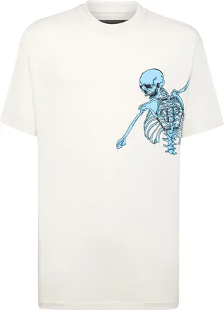 Philipp Plein Jersey T-shirt Round Neck SS Skeleton