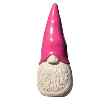Wanda Collection Estatua moderna de jard&iacute;n tomte sueco rosa 50 cm