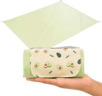 OEM Esterilla De Camping Impermeable, Esterilla De Picnic Port&aacute;til Con Reposapi&eacute;s, Color Verde, Para Acampar, Playas Y Parques