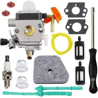 OEM Kit De Carburador Para Fs90 Fs110 Ht101 Fs130 Fs100 = Km110r Km130 Hl100 Ht100 Fs130r Fs87 Fs100r Hl90 Cortac&eacute;sped De Carburador