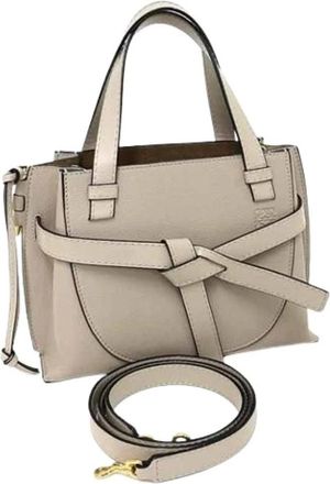 Loewe Pre-owned Handbags, female, Beige, Size: ONE SIZE Pre-owned Shoulder Bag