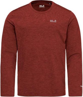Jack Wolfskin Trail L/S Funktionsshirt f&uuml;r Herren | rot