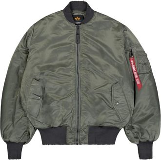 Alpha Industries Ma-1 Distressed Bomberjack - Heren - Bomber jackets - Groen - XS - Polyester - Jassen