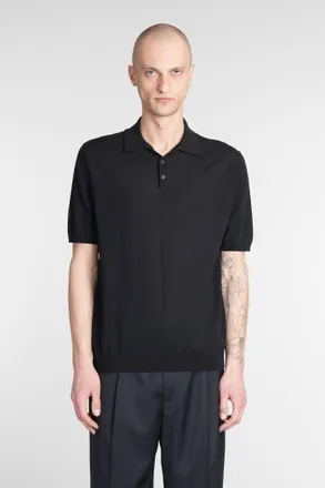 Ballantyne Polo in cotone nero