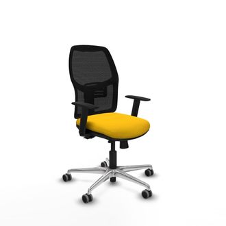 Piqueras y Crespo Silla De Oficina Piqueras Y Crespo Ergon&oacute;mica Negro Aluminio