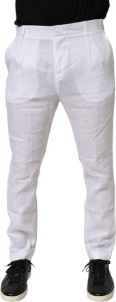 Daniele Alessandrini Linen Formal Dress Trouser Mens Pants (Pre-Owned)