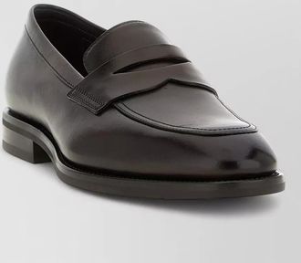 Santoni leather loafers