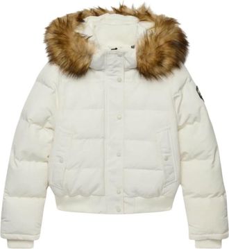 Superdry Bomber con cappuccio Everest - - Jackets - Donna - Bianco - XL