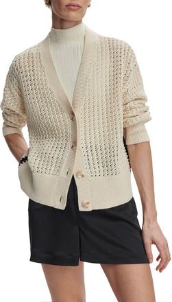 Varley Astell Open Stitch Cardigan in Birch at Nordstrom, Size X-Large