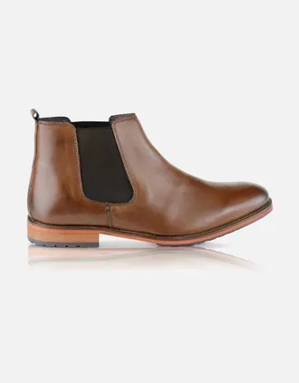 Silver Street London Mens Silver Street London ARGYLL Mens Chelsea Boots Brown - Size: 11