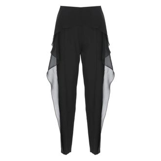 Lanvin Straight Trousers, female, Black, Size: S Straight Trousers