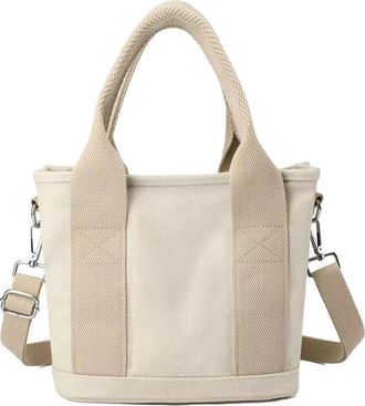 Generic Small Tote Bag with Zipper, Canvas Multi-Pocket Crossbody Bag Shoulder Bag Satchel Hobo Bag Messenger Bag 2025 (Khaki,Large)