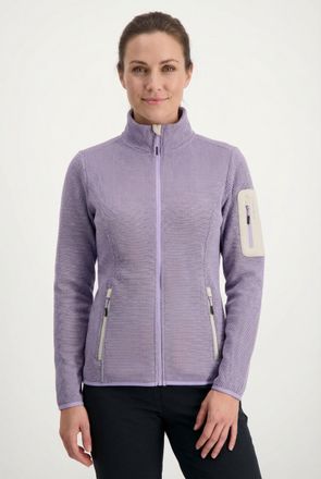 Icepeak Fleecejacke ICEPEAK BOWERSVILLE, Damen, Gr. XXL, lila, Obermaterial: 100% Polyester, normal, Jacken Fleecejacke