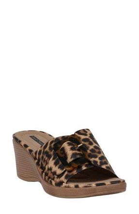 GC SHOES Teri Wedge Sandal in Leopard at Nordstrom Rack, Size 8.5