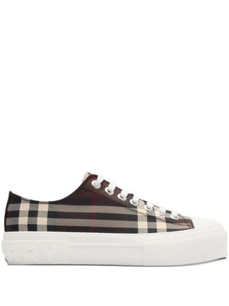 Burberry Sneakers a quadri - Marrone