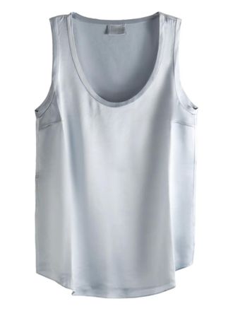 Brunello Cucinelli scoop-neck top - Grey