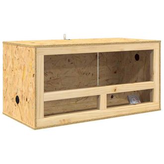 vidaXL Terrario Marrone 80 X 40 X 40 Cm Osb Vidaxl