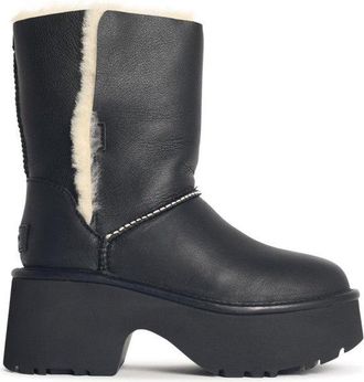 UGG Classic Esmee Black Leather Boots