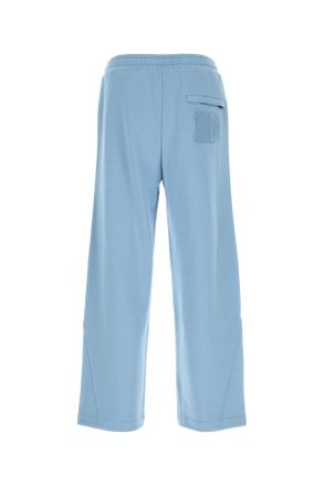 Dolce & Gabbana Mens Light Blue Cotton Joggers Azzurro Exterior: Pantaloni Trousers