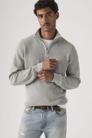 Levi's Jersey Housemark con cremallera de un cuarto - Hombre - 2XL - Gris / Mid Tone Grey Heather