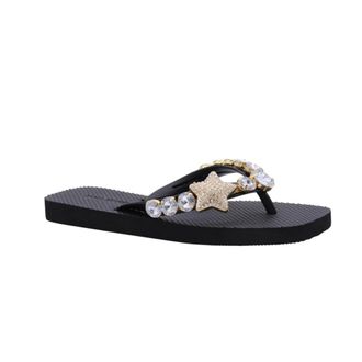 Alma En Pena Flip Flops, female, Black, 6 UK, Stylish Teenslipper for Everyday Comfort