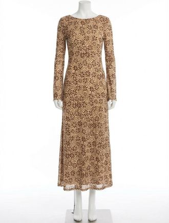 Z Supply Campbell Floral Maxi Dress In Chocolate Cherry