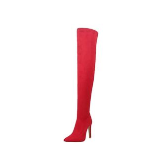 Generic Womens Stretch Thigh High Boots Elastic Slim Over The Knee Boots High Heels Long