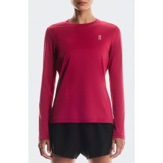 On Core Long Sleeve Running T-Shirt in Grenadine at Nordstrom, Size X-Large