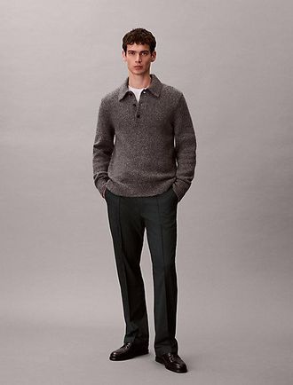 Calvin Klein 90s Straight Viscose Blend Trousers