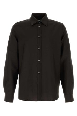 Jil Sander Brown Regular Solid Shirt