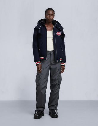 Moose Knuckles Womens Nhl X Moose Knuckles Canadiens Bomber Jacket