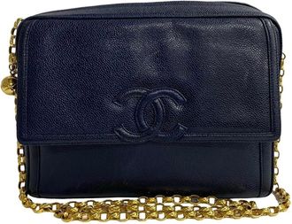 Chanel Grained Calfskin Pochette Shoulder Bag (Pre-Owned)