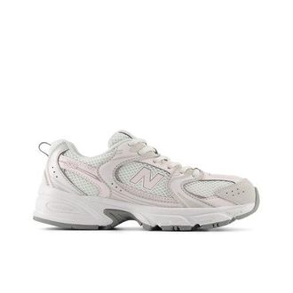 New Balance Bambino 530 Lace in Grigio/Rosa, Pelle, Taglia 35.5
