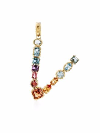 Dolce & Gabbana Collana con pendente V in oro giallo 18kt