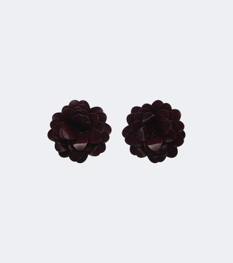 Victoria Beckham Bunched Petal clip-on earrings