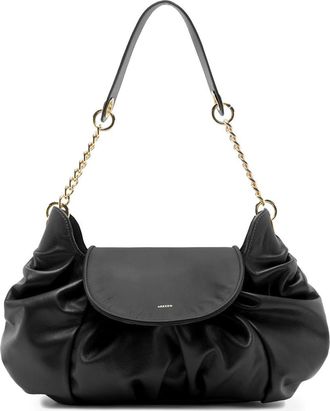 Arezzo Molly Medium Leather Shoulder Bag in Black at Nordstrom